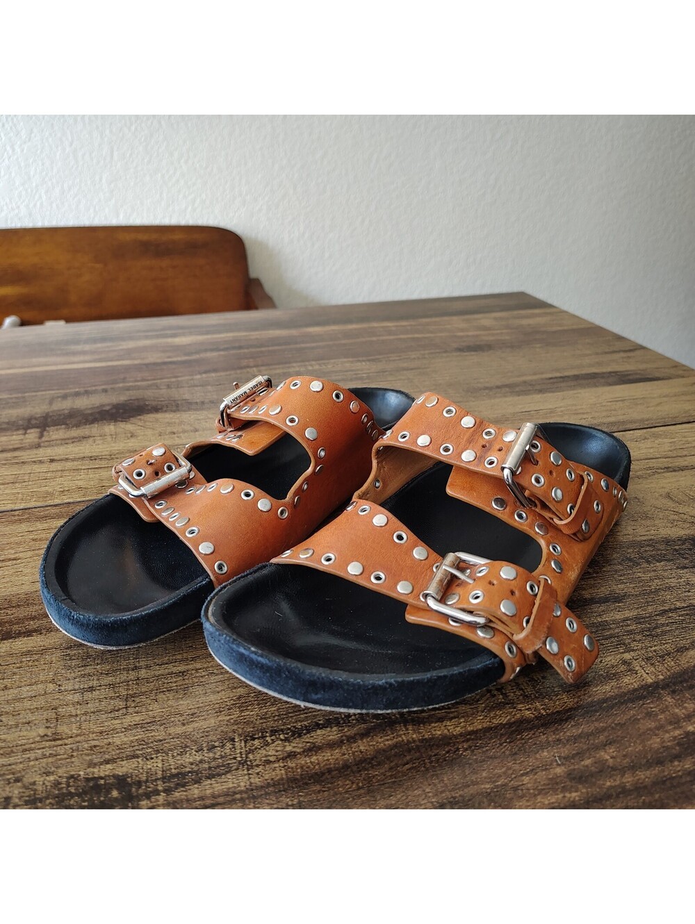 Isabel Marant Women’s Size 9 EU Size 39 Lennyo slip-on sandals Brown